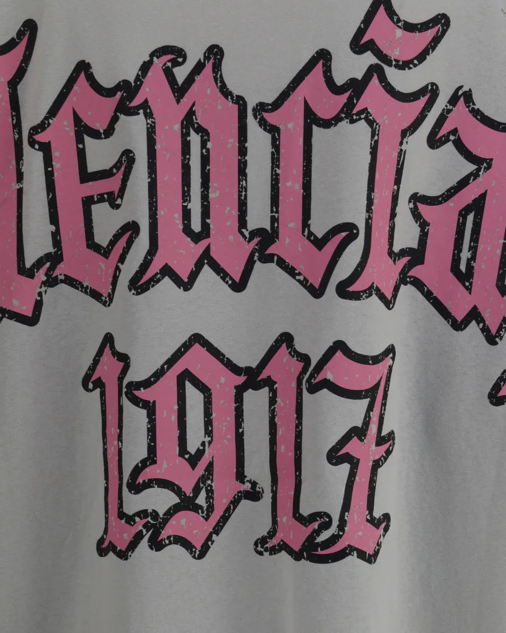 Distressed-Print Cotton T-Shirt