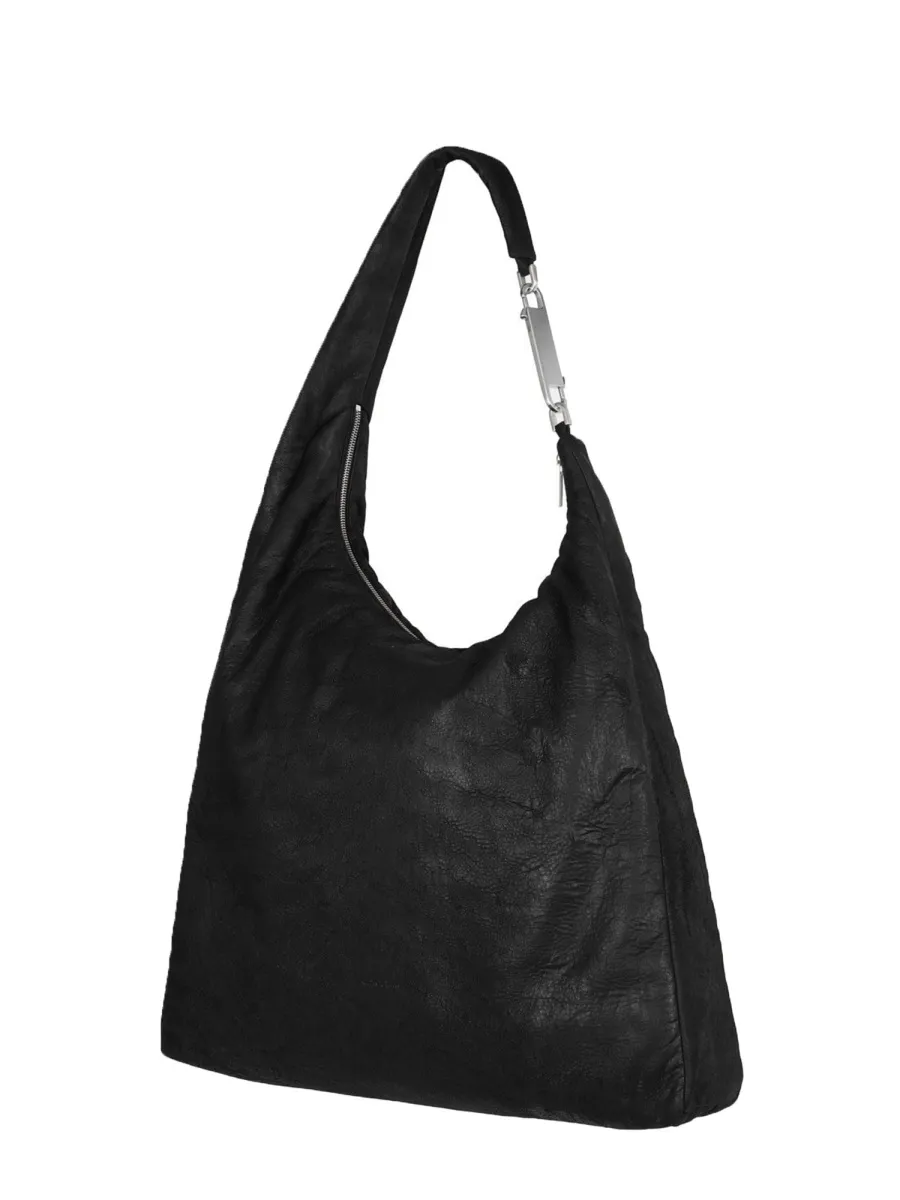 Rick Owens Gemini Curved Zip-Up Shoulder Bag