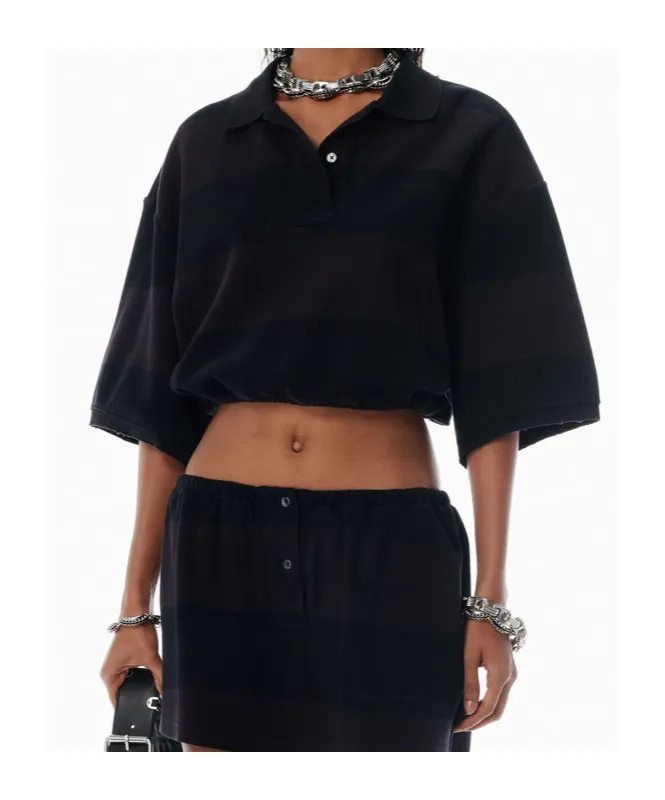Cropped Polo Shirt