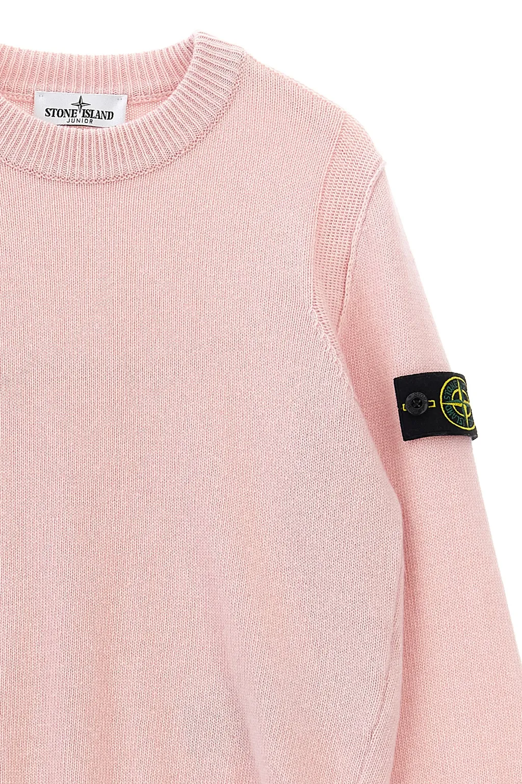 Stone Island Junior Logo Patch Knitted Jumper