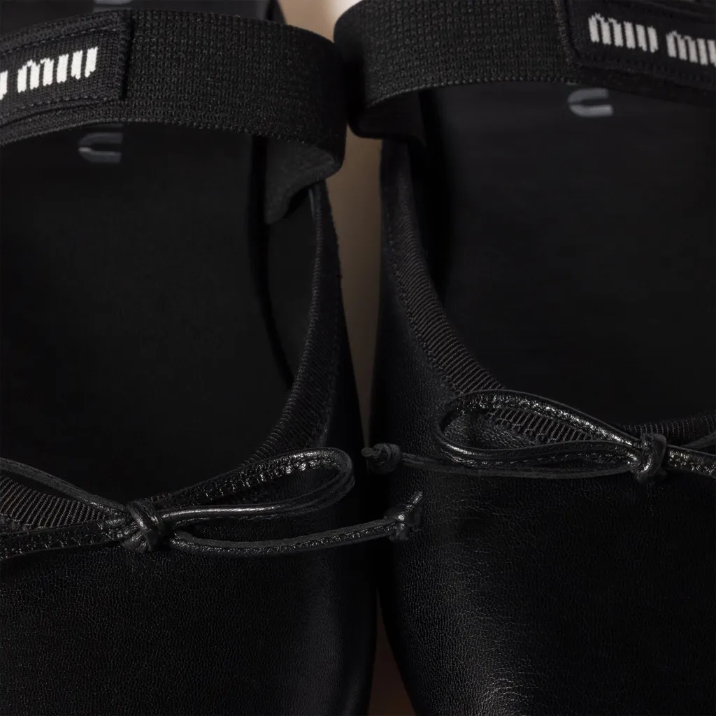 Miu Miu Bow-Detailed Slip-On Sandals