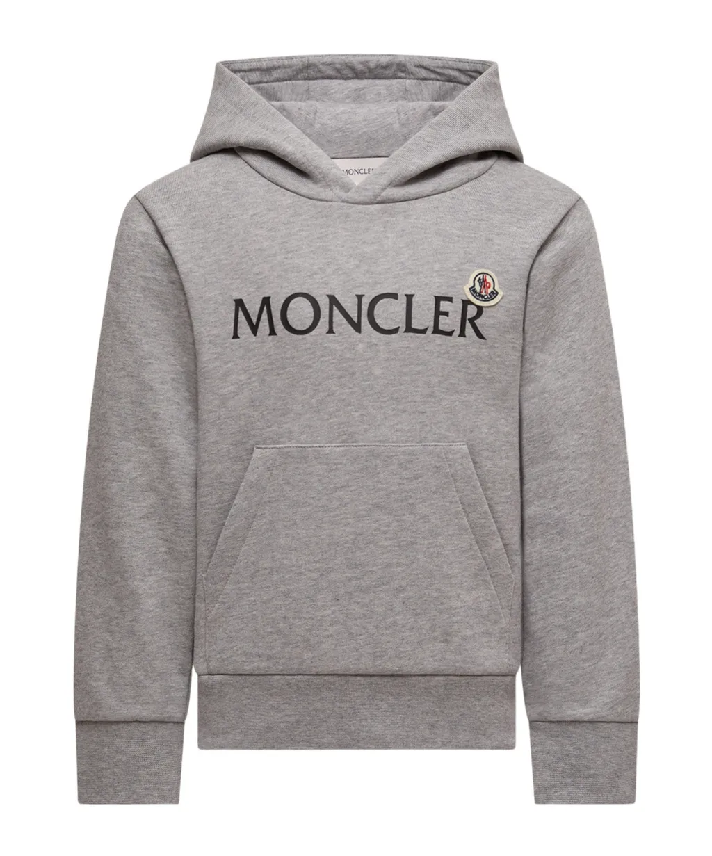Moncler Enfant Logo Printed Long-Sleeved Hoodie
