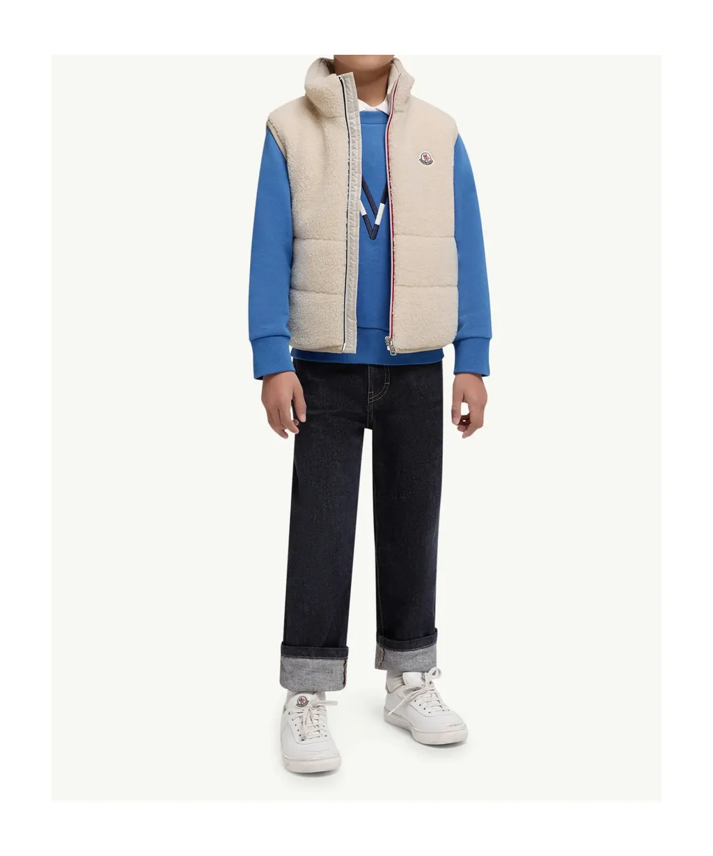 Moncler Enfant Logo Patch Zipped Vest