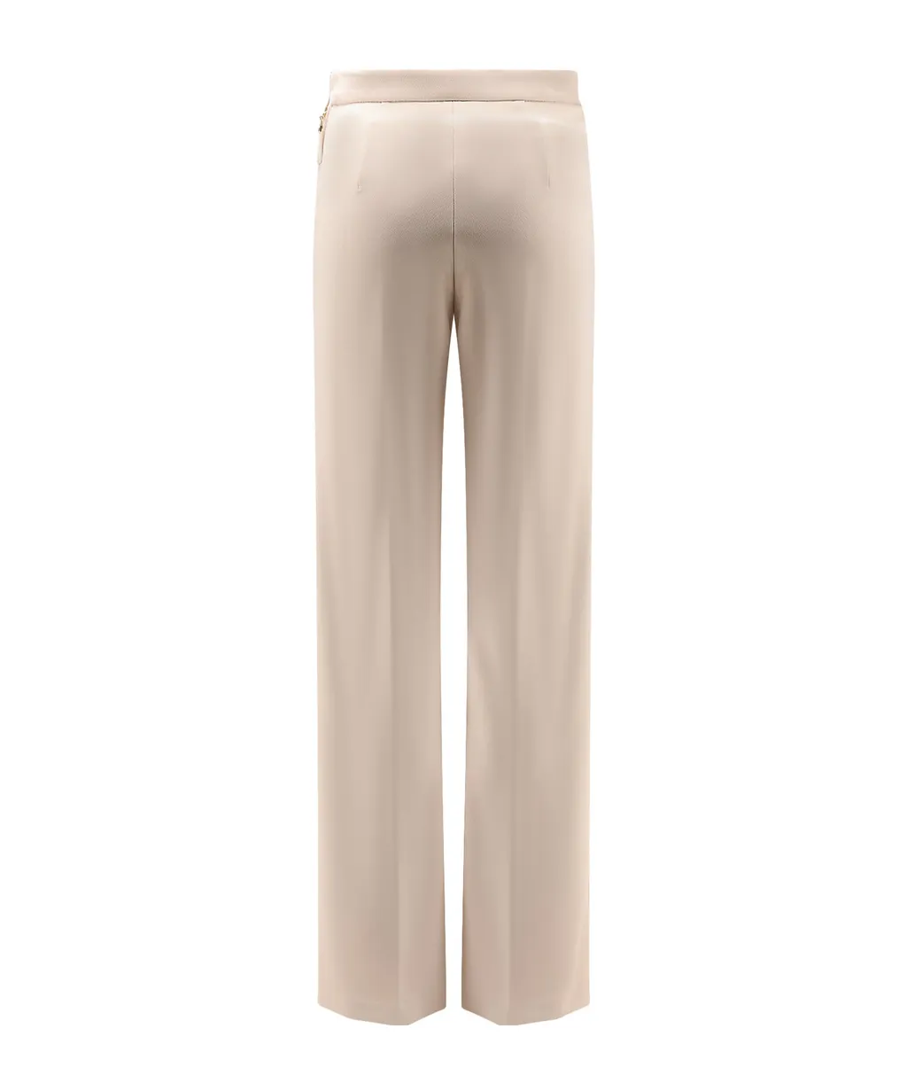 Button-Detailed Flared Trousers