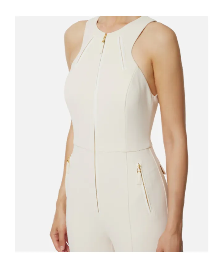 Elisabetta Franchi Double-Layer Crpe Jumpsuit