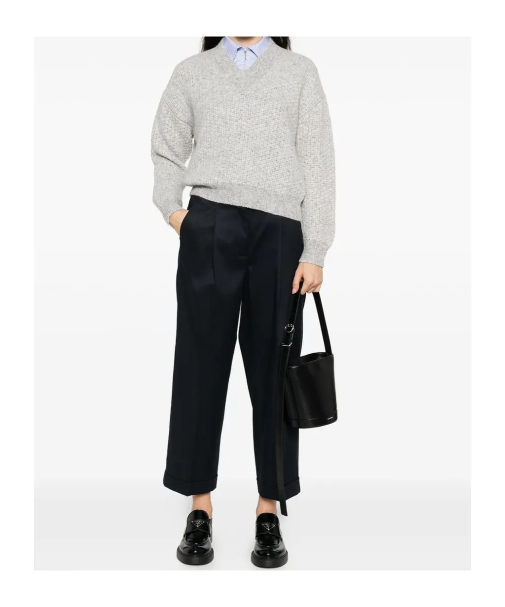 Pleat-Detail Trousers