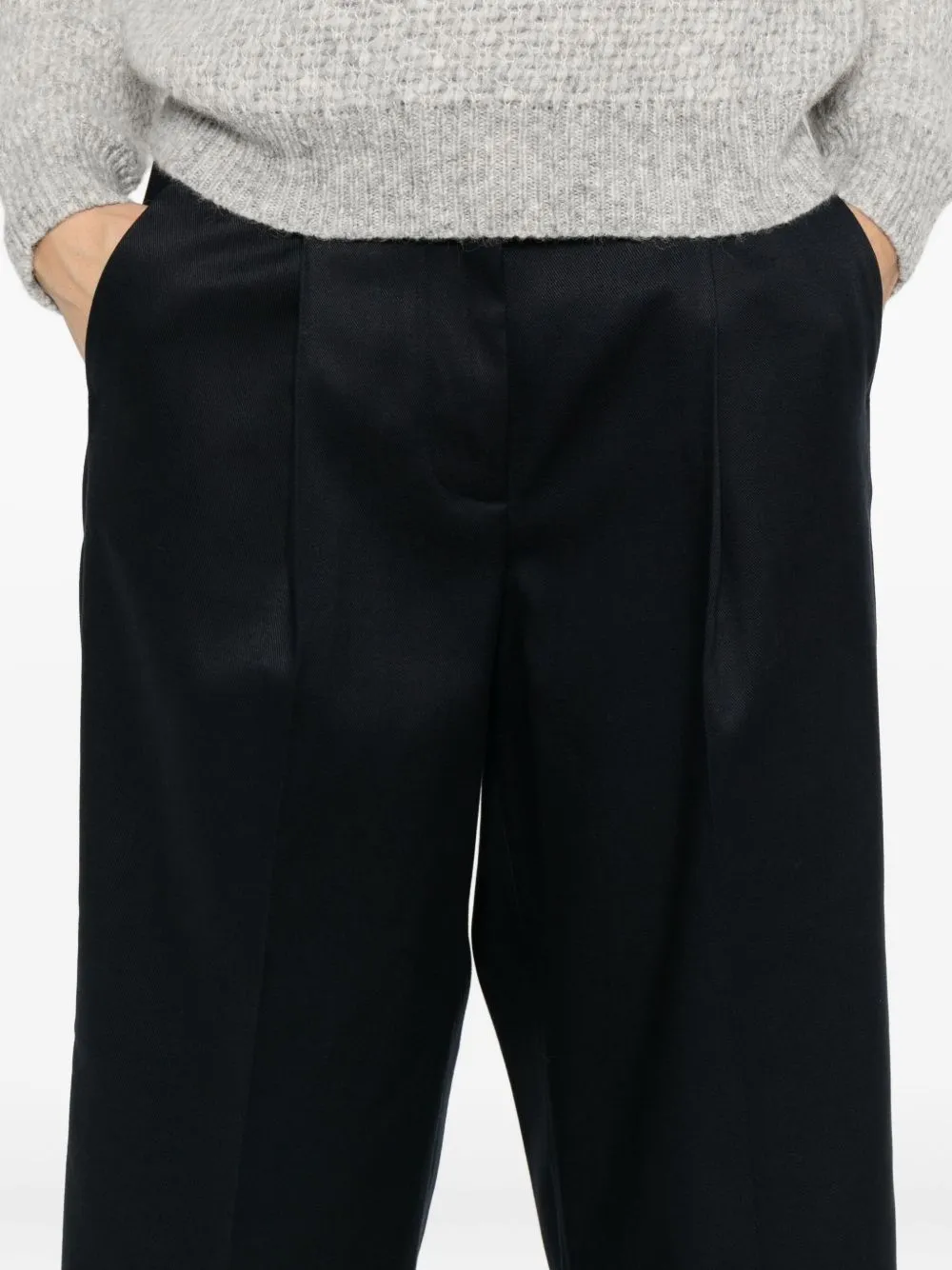 Pleat-Detail Trousers