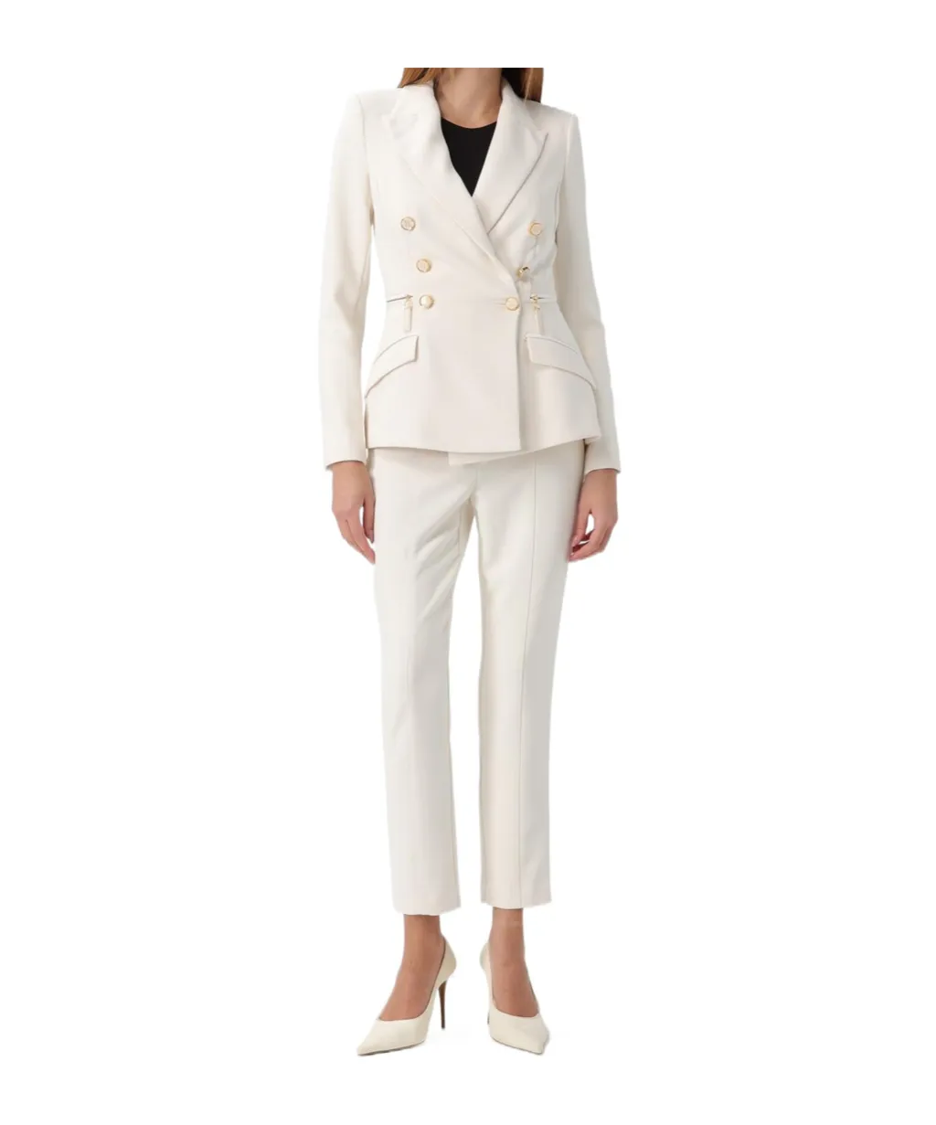 Elisabetta Franchi Double Breasted Tailored Blazer