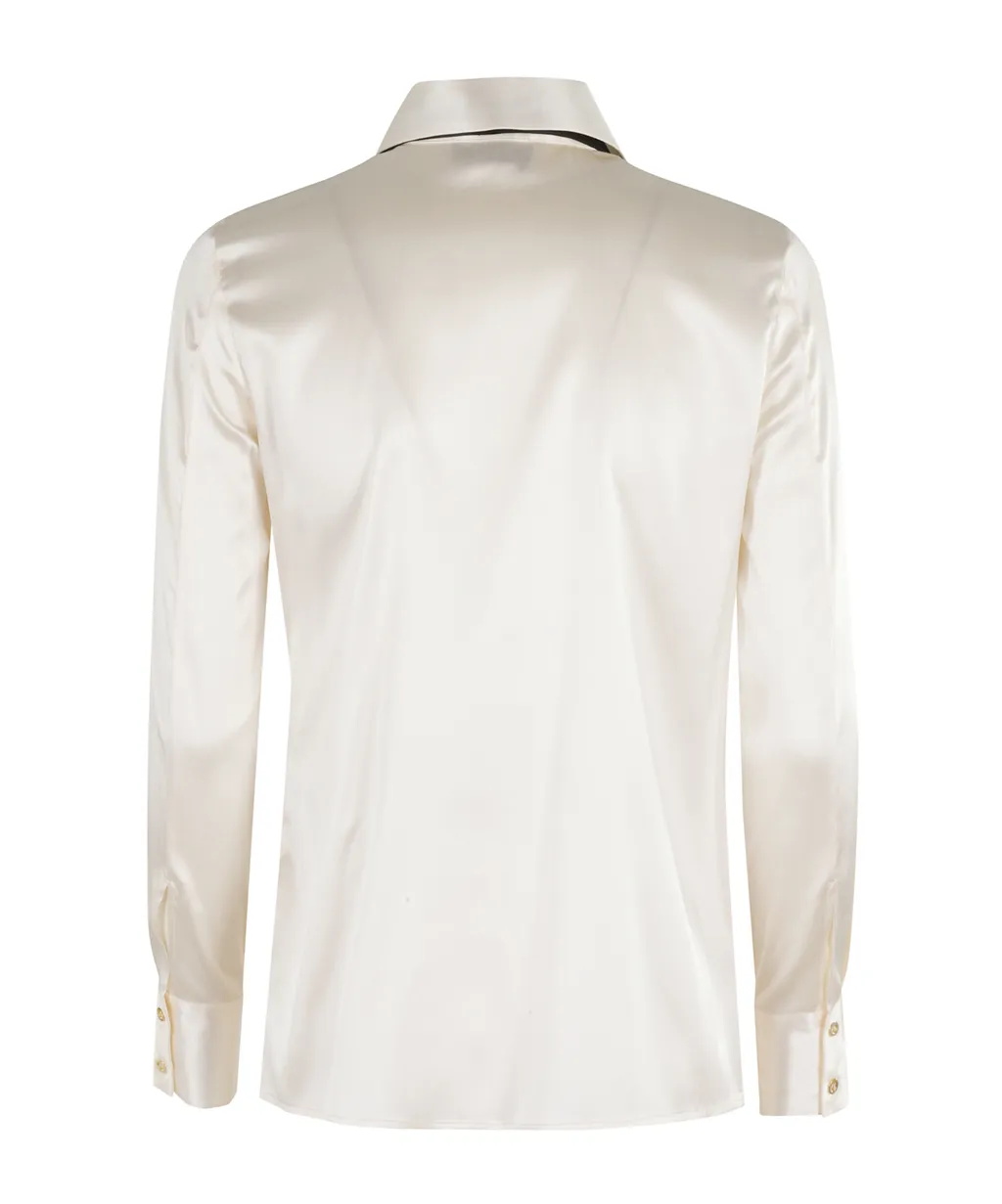 Bow-Detail Satin Shirt