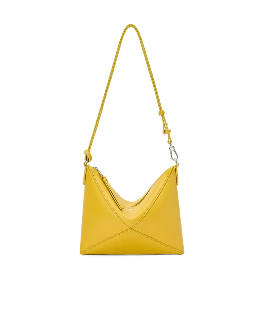 Puzzle Fold Pouch In Shiny Nappa Calfskin