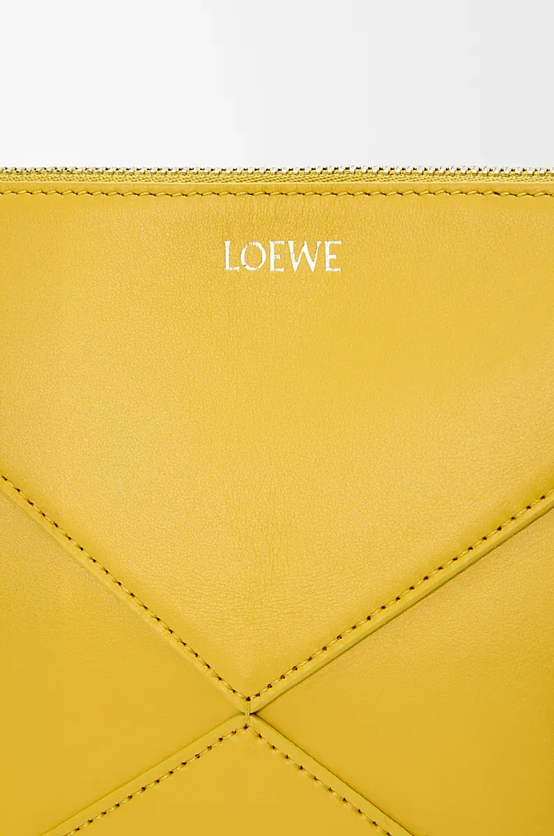 Puzzle Fold Pouch In Shiny Nappa Calfskin