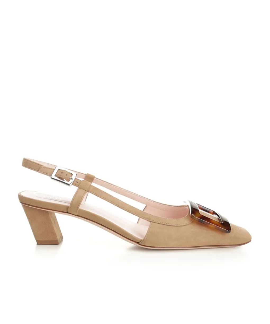 Roger Vivier Belle Vivier Buckled Slingbacks