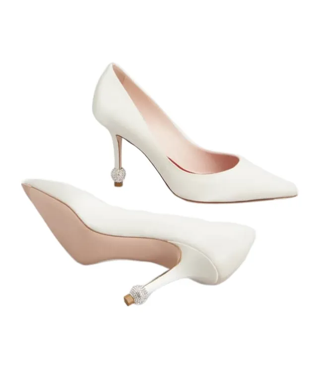 Roger Vivier Embellished Pointed Toe Pumps