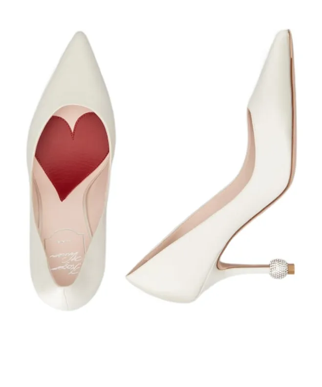 Roger Vivier Embellished Pointed Toe Pumps