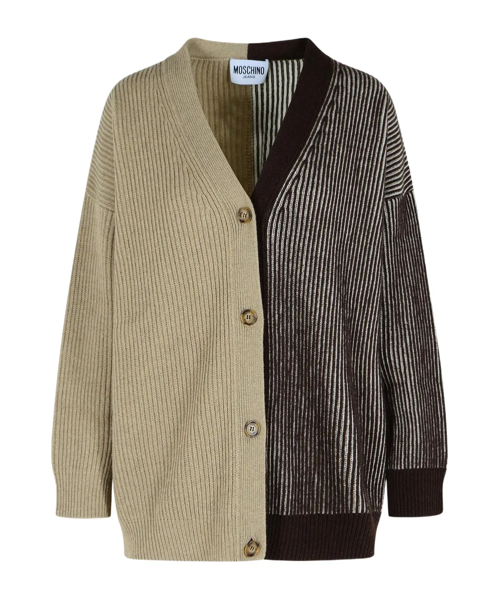 Long-Sleeved Knitted Cardigan