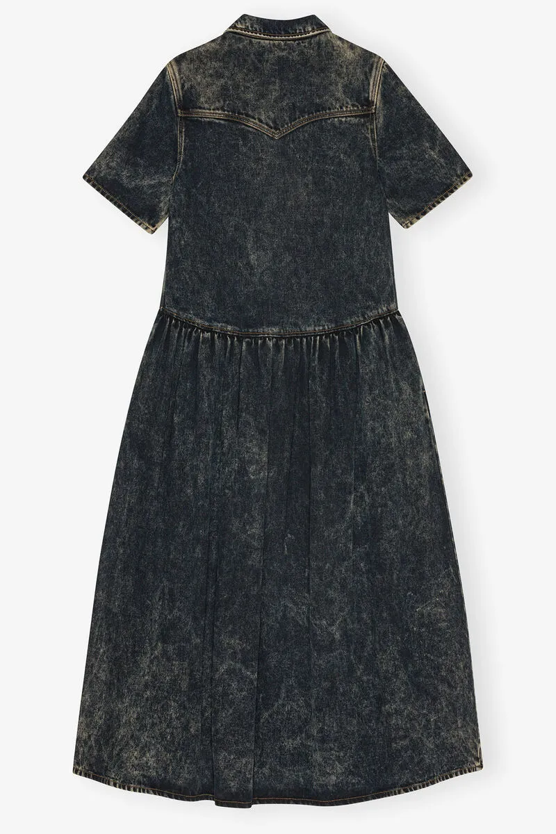 Ganni Washed Denim Dress