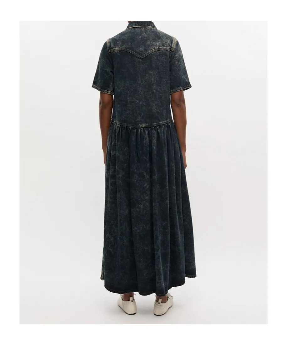 Ganni Washed Denim Dress