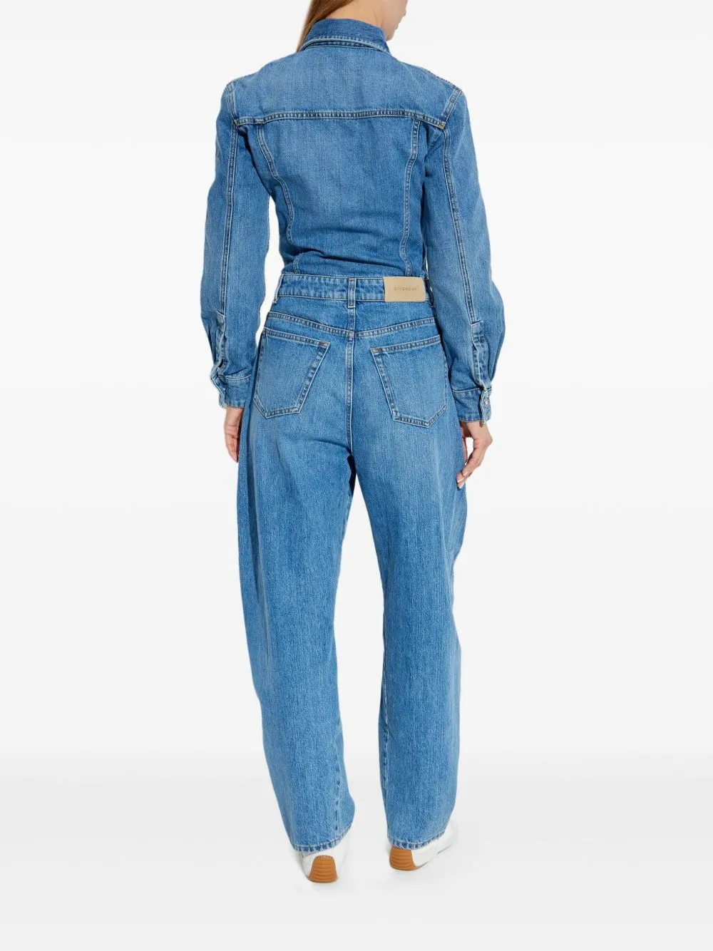 Givenchy Long-Sleeved Denim Jumpsuit