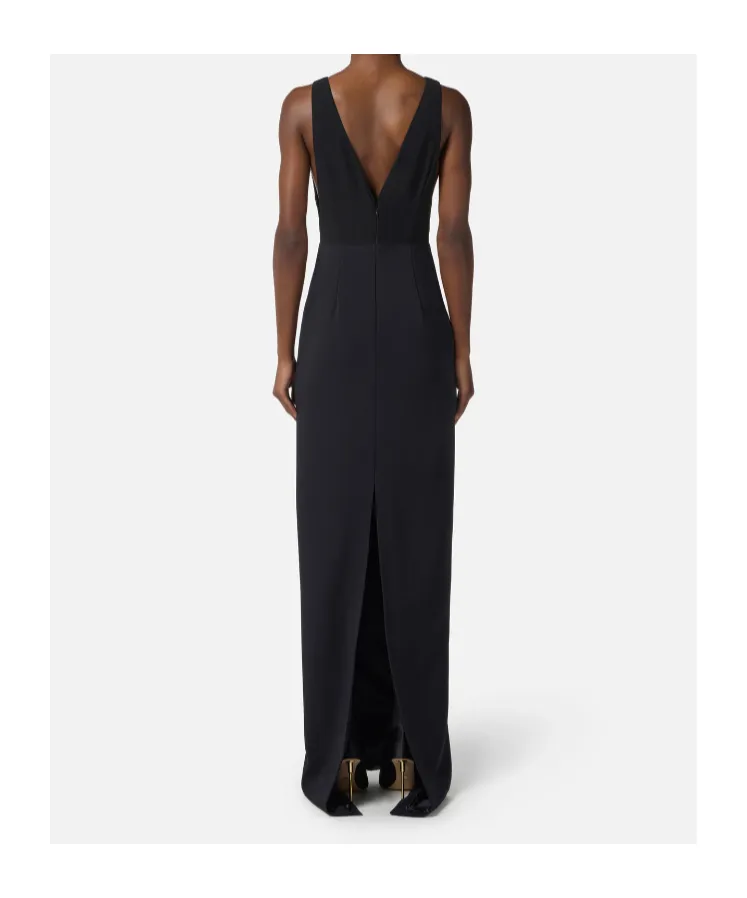 Elisabetta Franchi V-Neck Red Carpet Dress