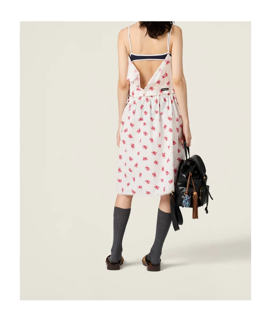 Slubbed Poplin Dress