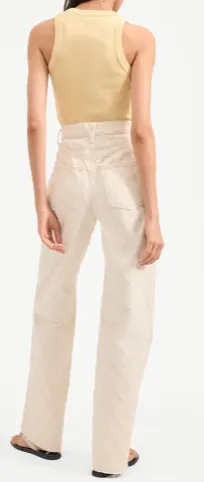 Printed Wide-Leg Jeans