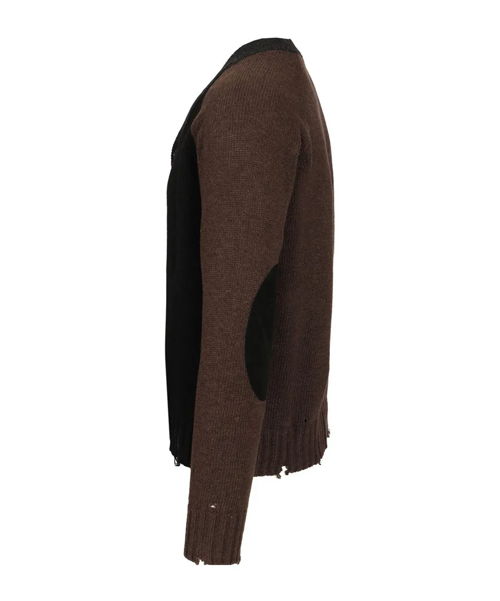 Mm6 Maison Margiela Distressed Cardigan