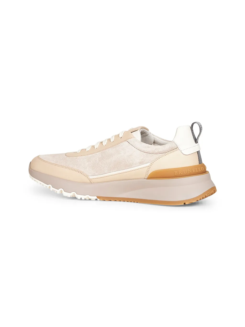 Brunello Cucinelli Logo Embossed Lace-Up Sneakers