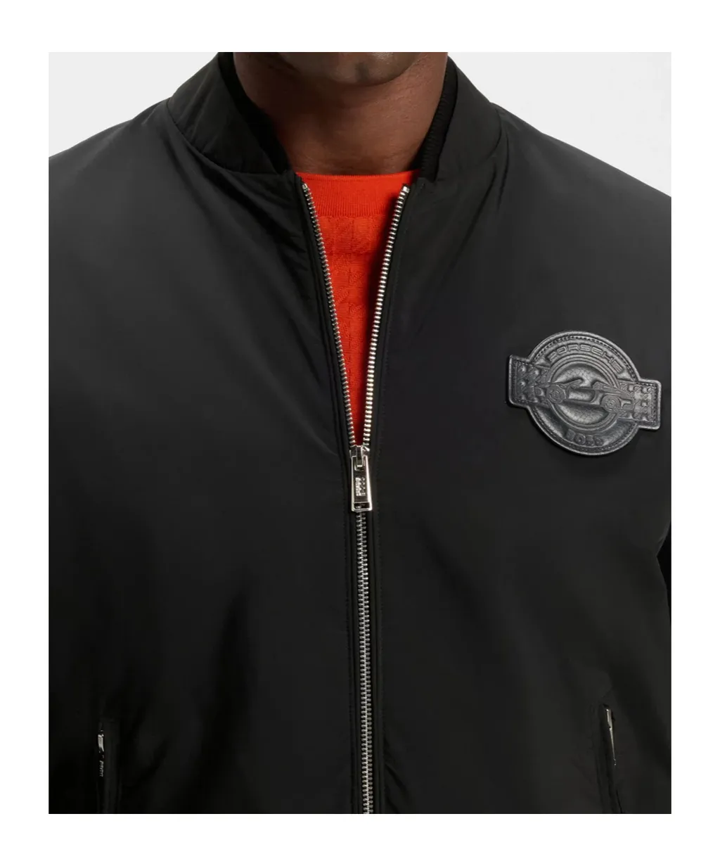 X Porsche Skiles Logo-Plaque Cotton Bomber Jacket