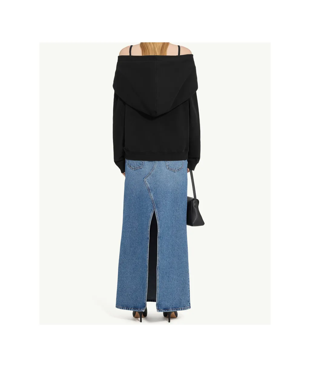 Mm6 Maison Margiela Off-Shoulder Sweatshirt