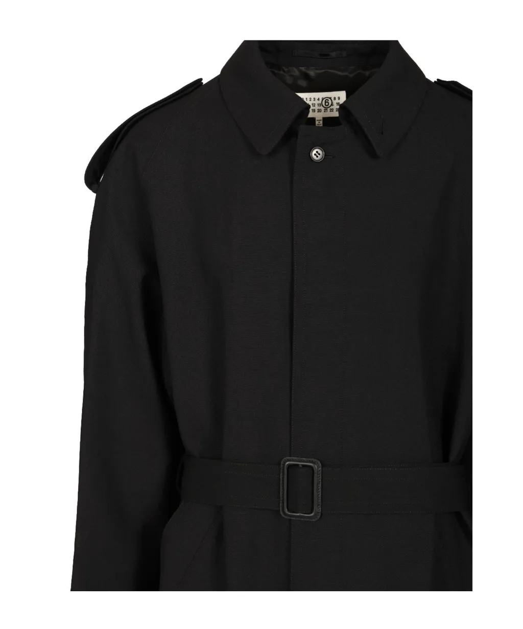 Mm6 Maison Margiela Belted Trench Coat