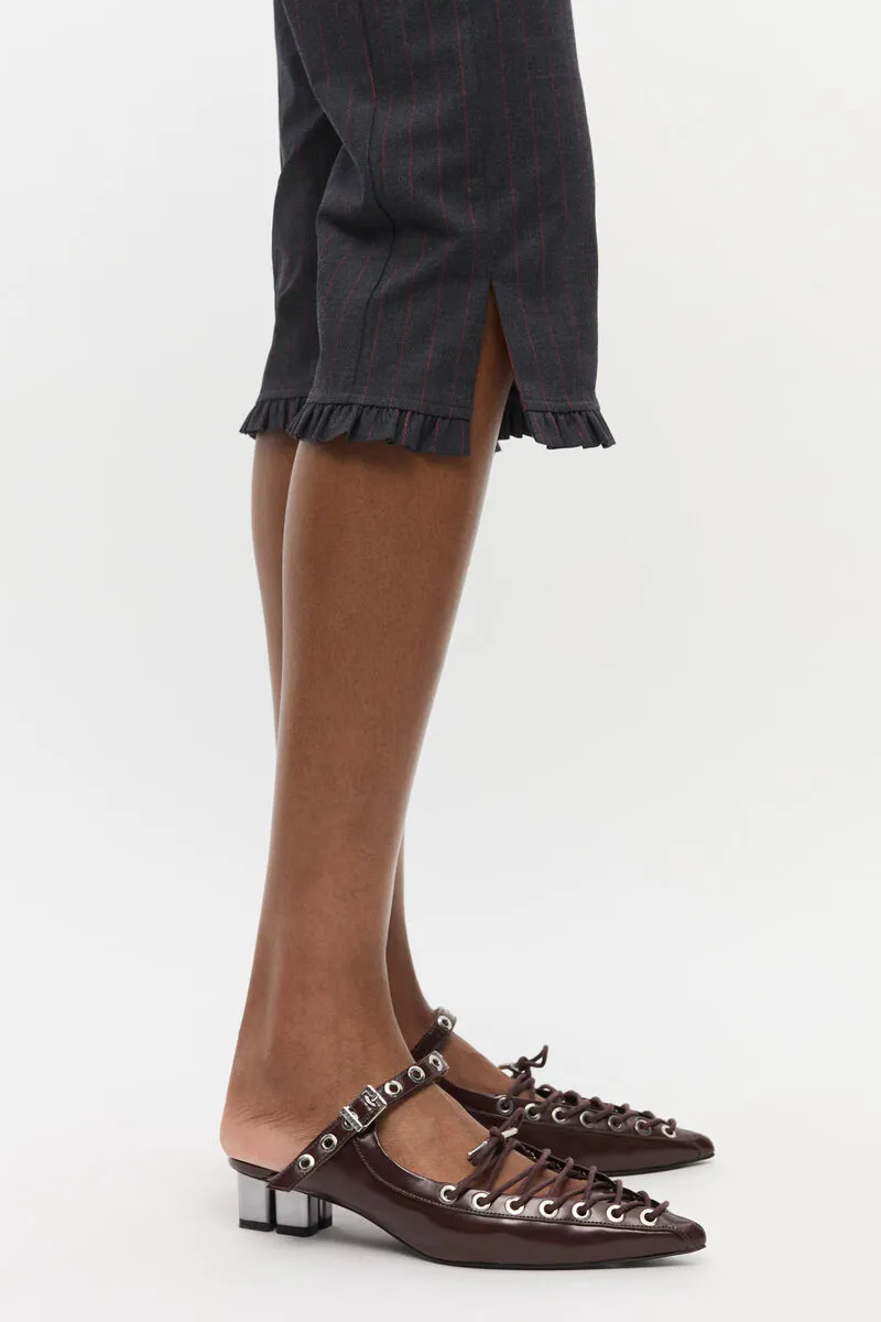 Ganni Oleatex Laced Mules