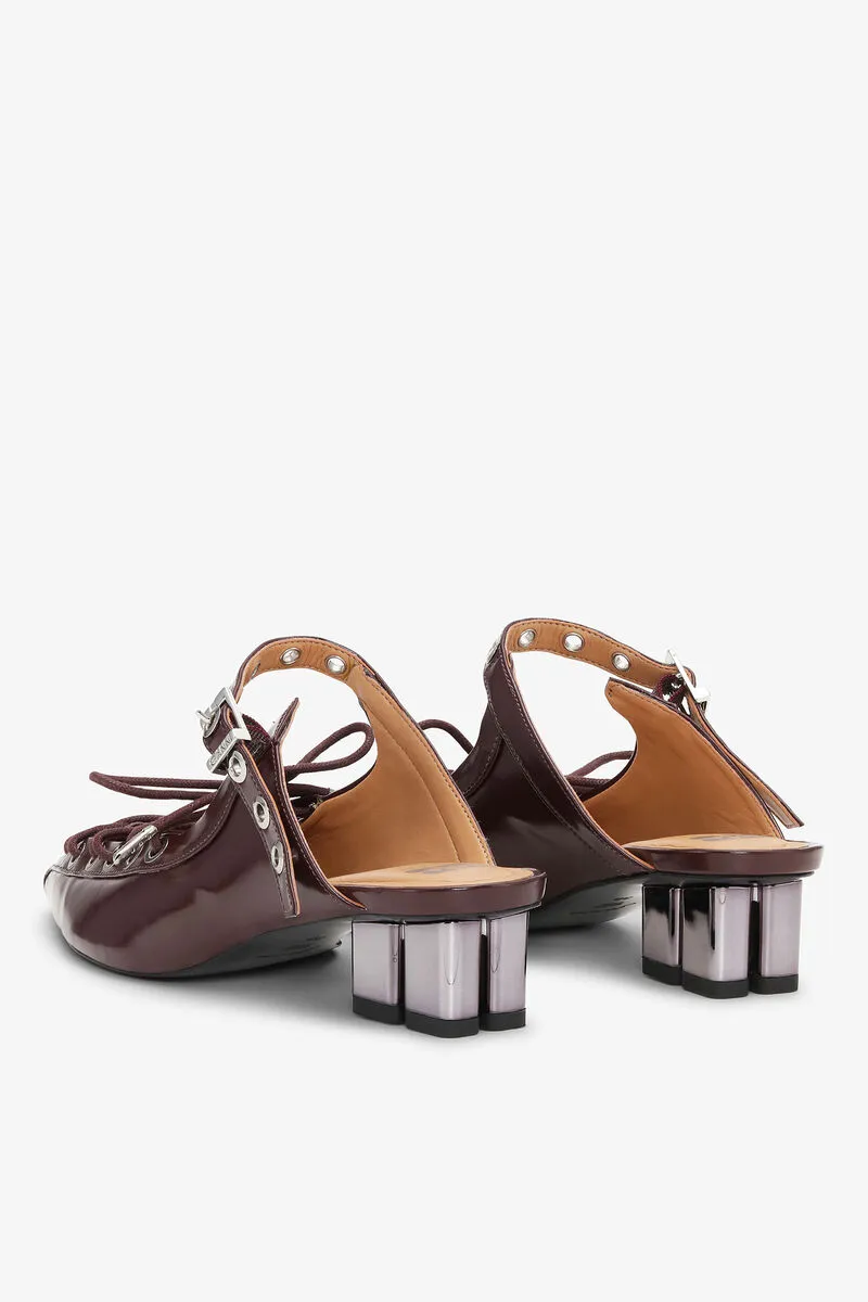 Ganni Oleatex Laced Mules