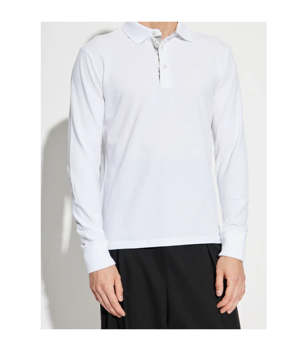 Etro Logo Embroidered Polo Shirt