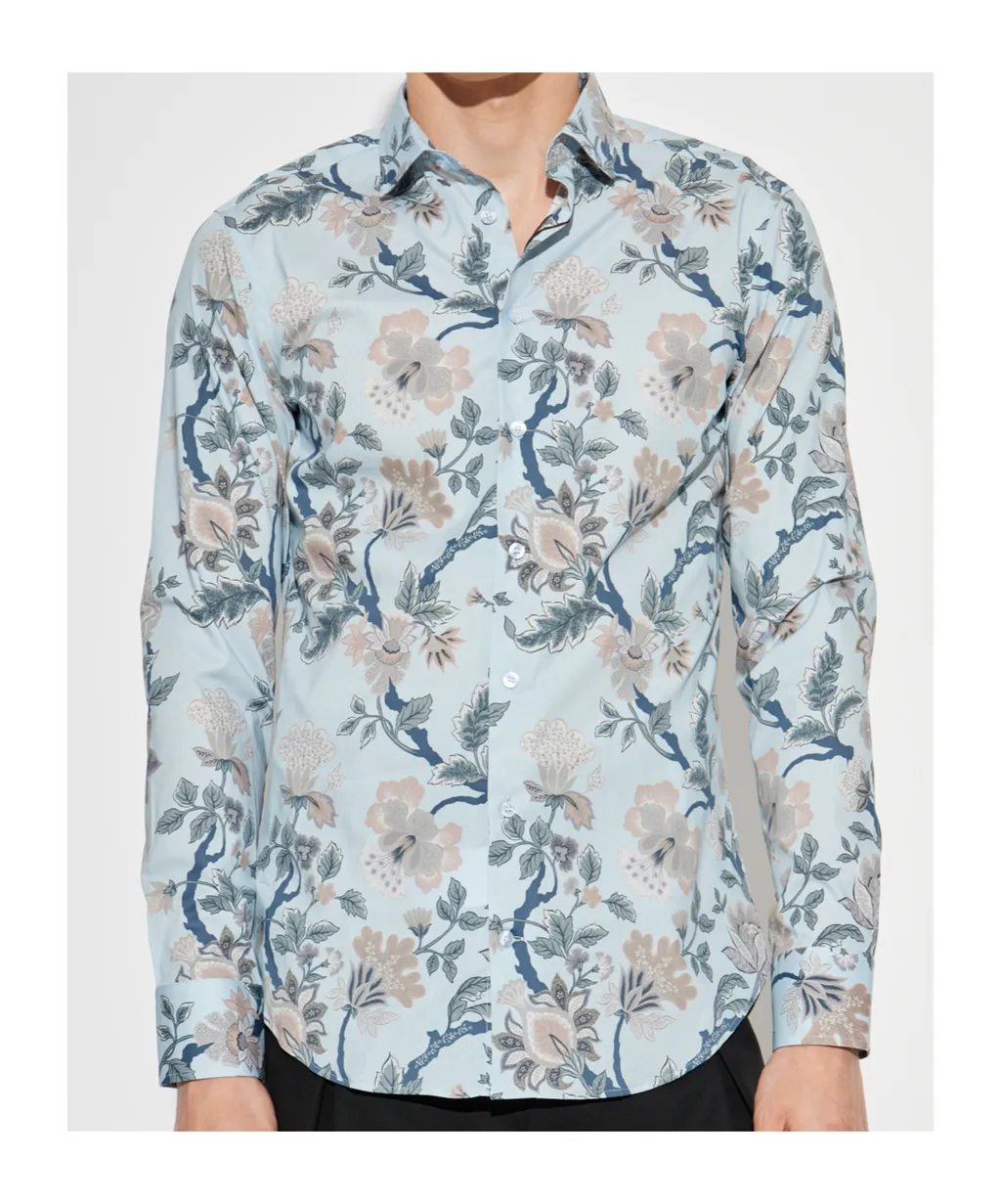 Etro Floral Motif Buttoned Shirt