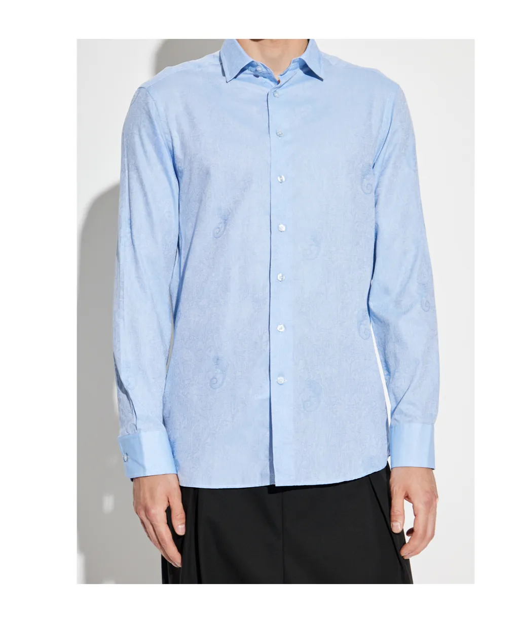 Etro Gecko-Motif Jacquard Shirt