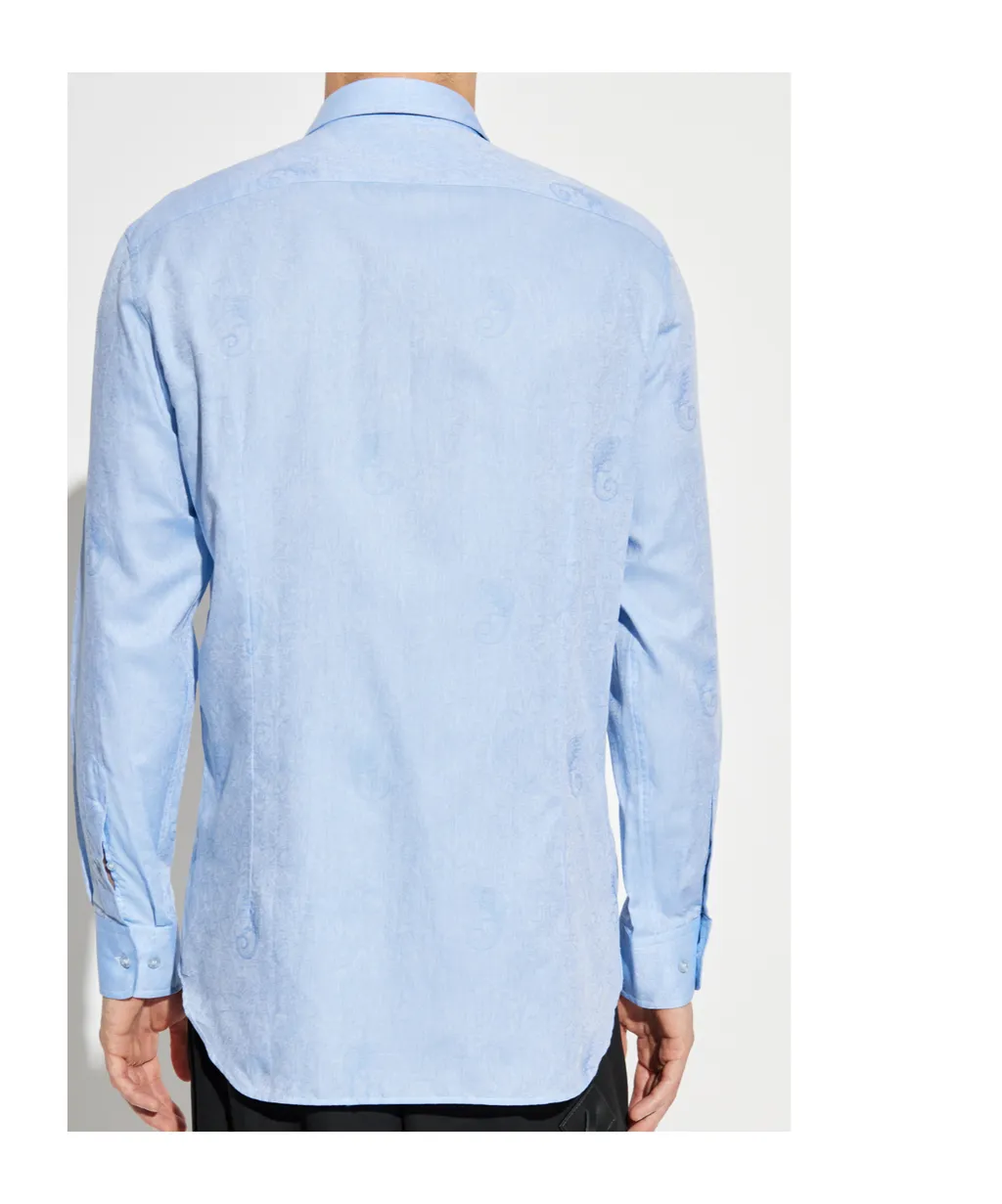 Etro Gecko-Motif Jacquard Shirt