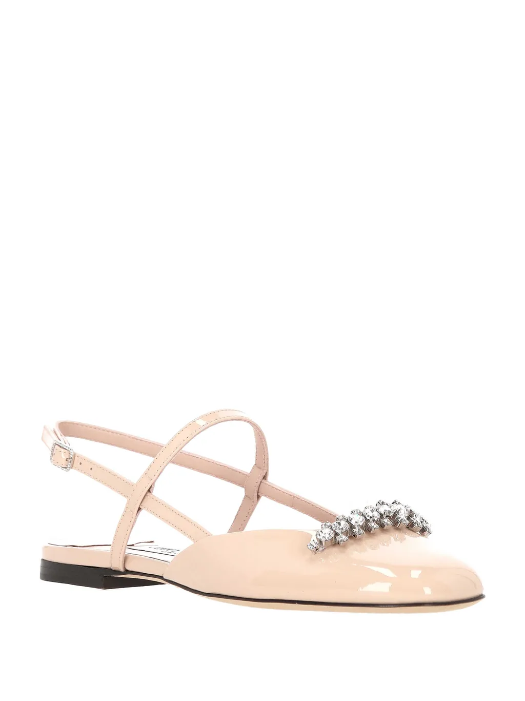 Crystal-Embellished Ballet Flats