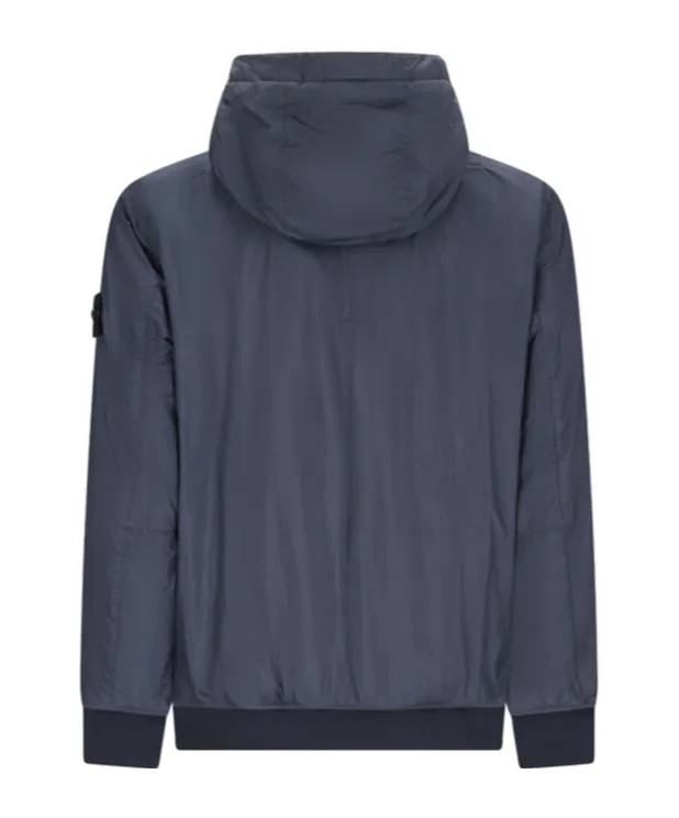 Stone Island Logo Patch Zip-Up Hooded Jacket