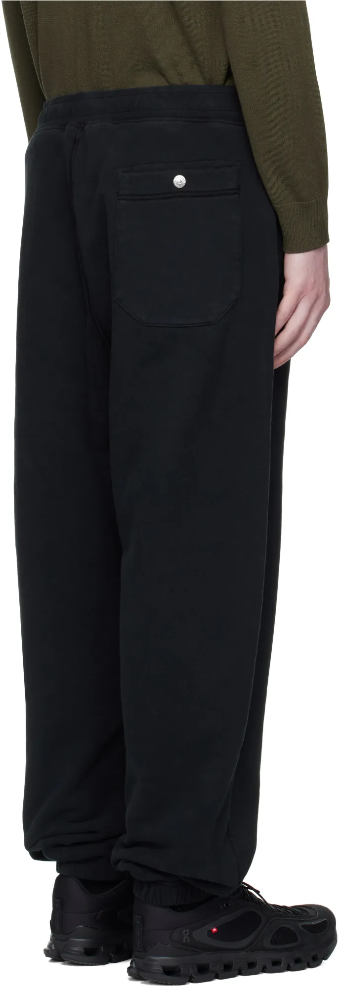 Stone Island Logo-Patch Elasticated Waistband Trousers