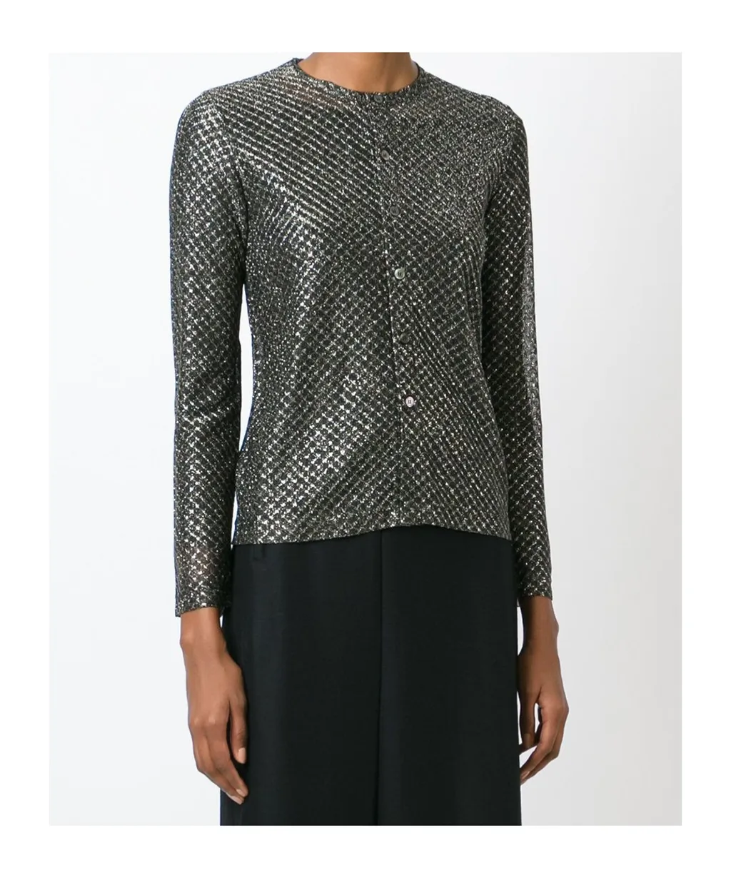 Metallic Sheen Cardigan