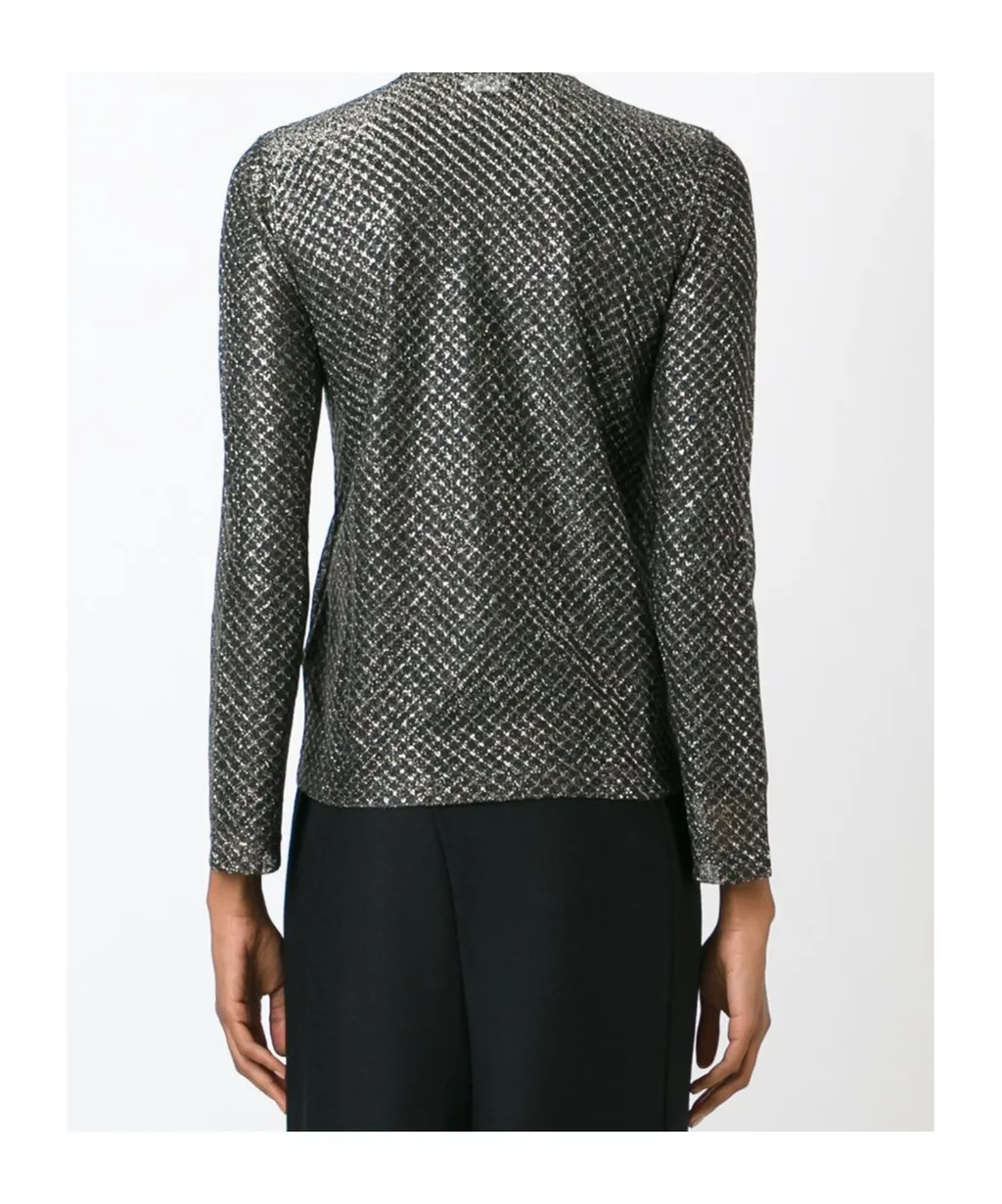 Metallic Sheen Cardigan