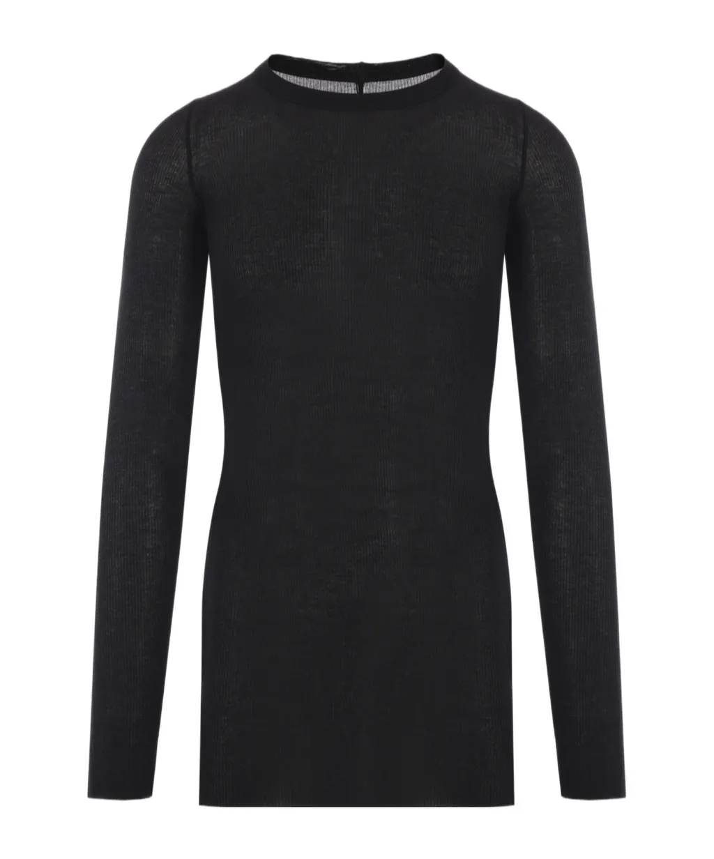 Rick Owens Concordians Rib Jersey Ls T-Shirt