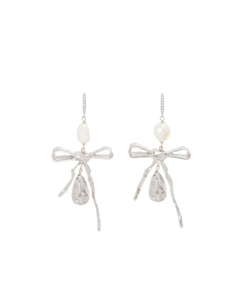Marni Embellished Bow Detailed Earrings