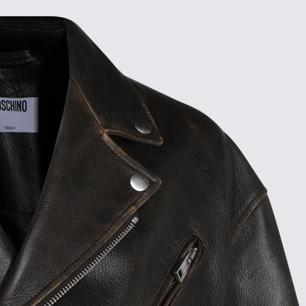 Moschino Smiley Biker Jacket