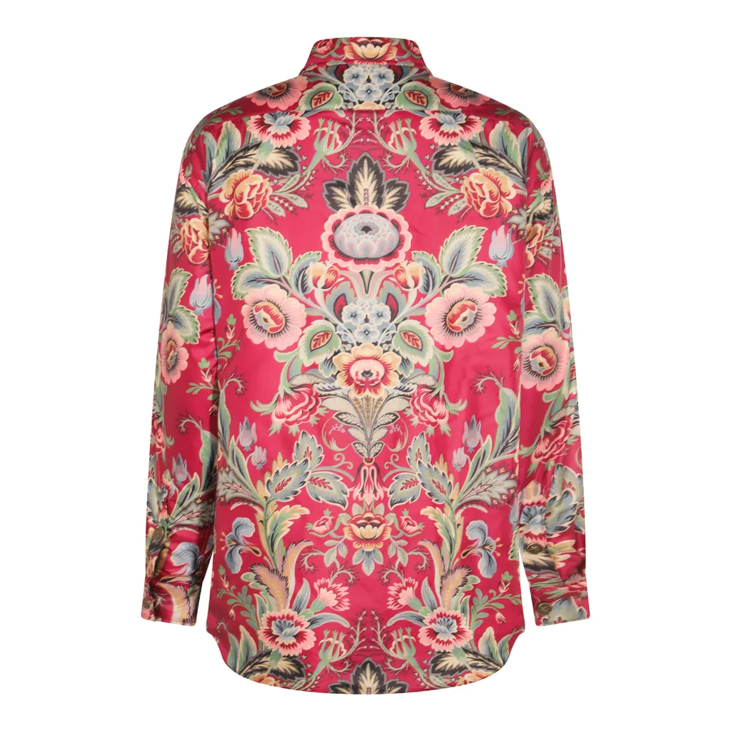 Etro Floral-Printed Long-Sleeved Coat