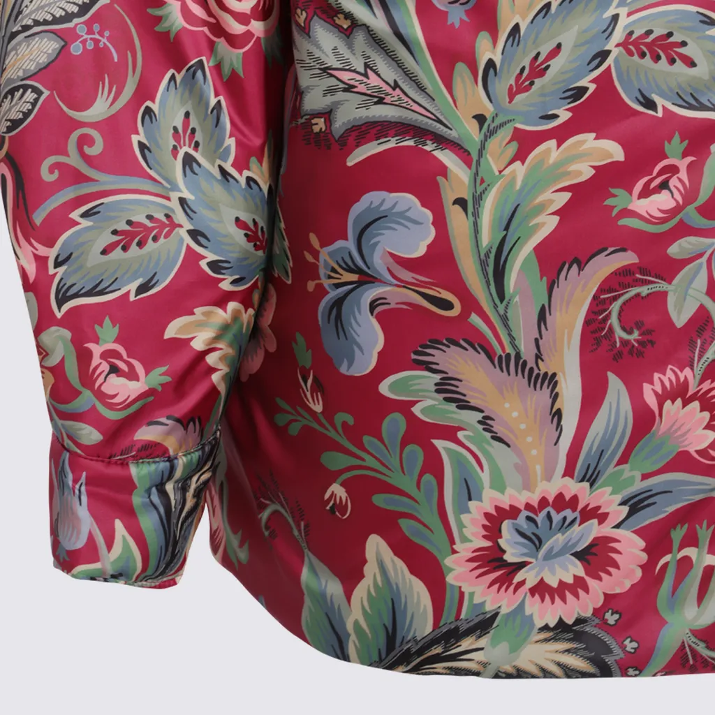 Etro Floral-Printed Long-Sleeved Coat