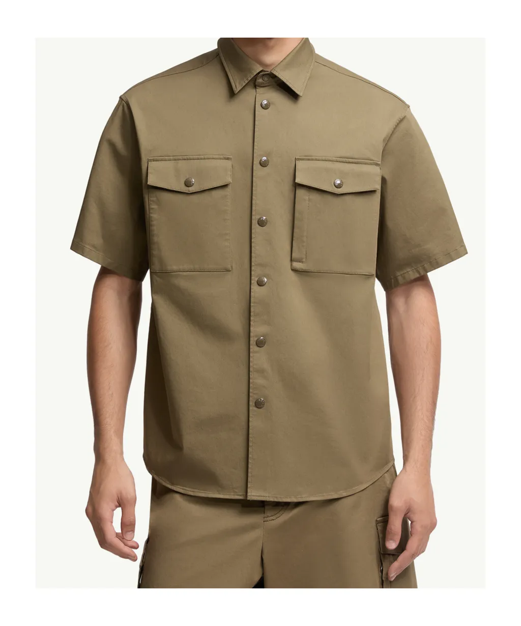 Cotton Gabardine Short Sleeve Shirt