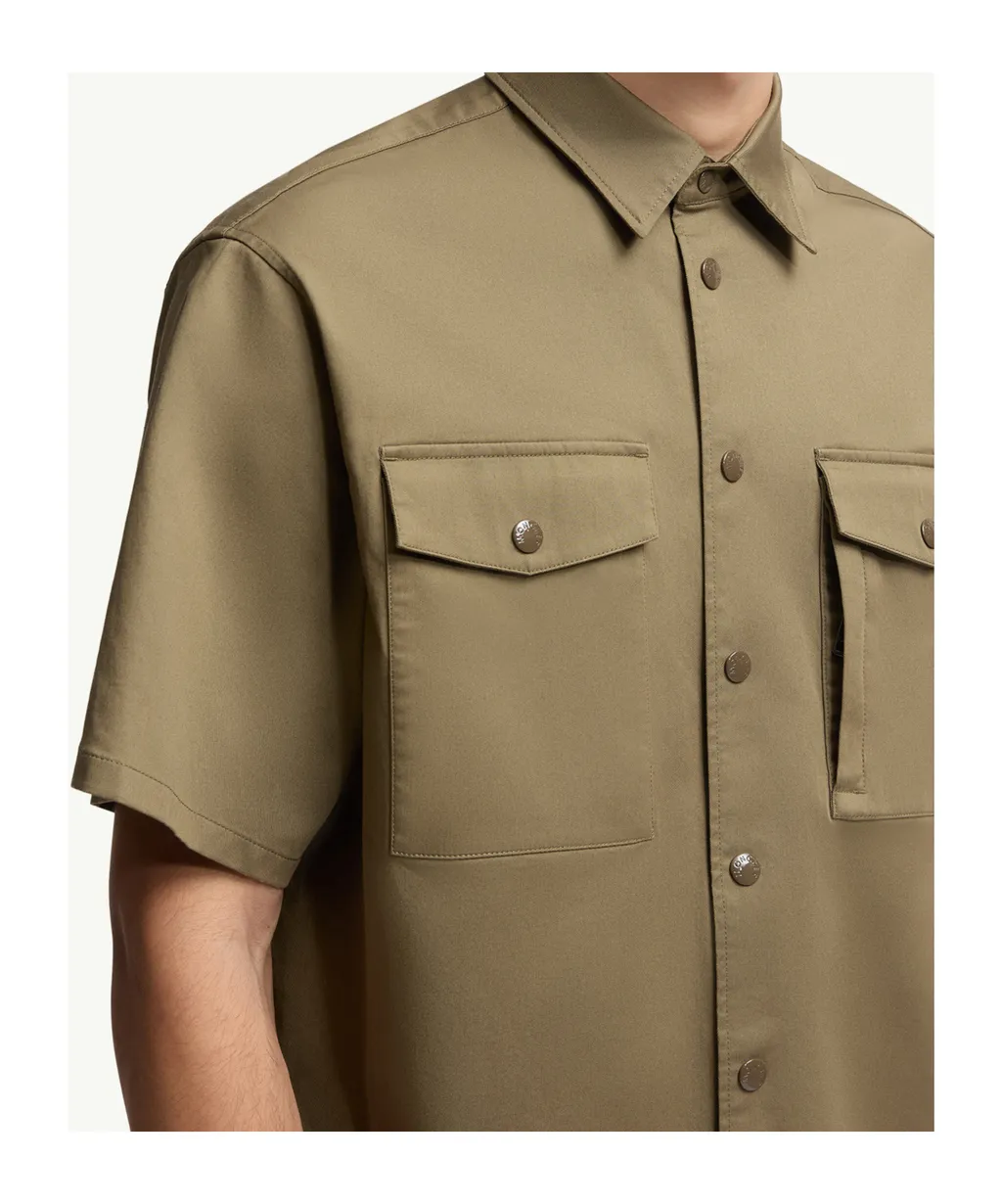Cotton Gabardine Short Sleeve Shirt