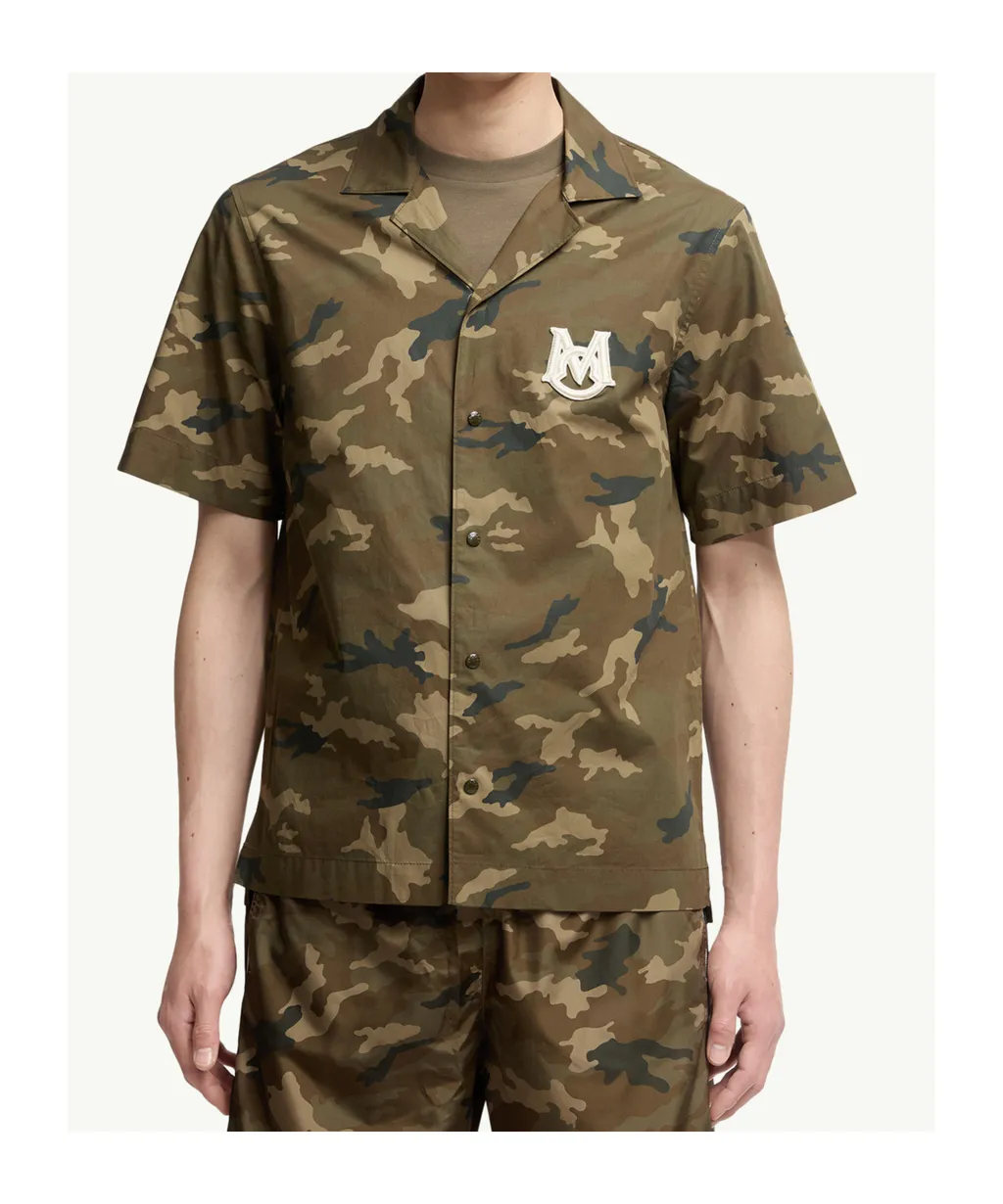 Printed Cotton Short Sleeve Shirt