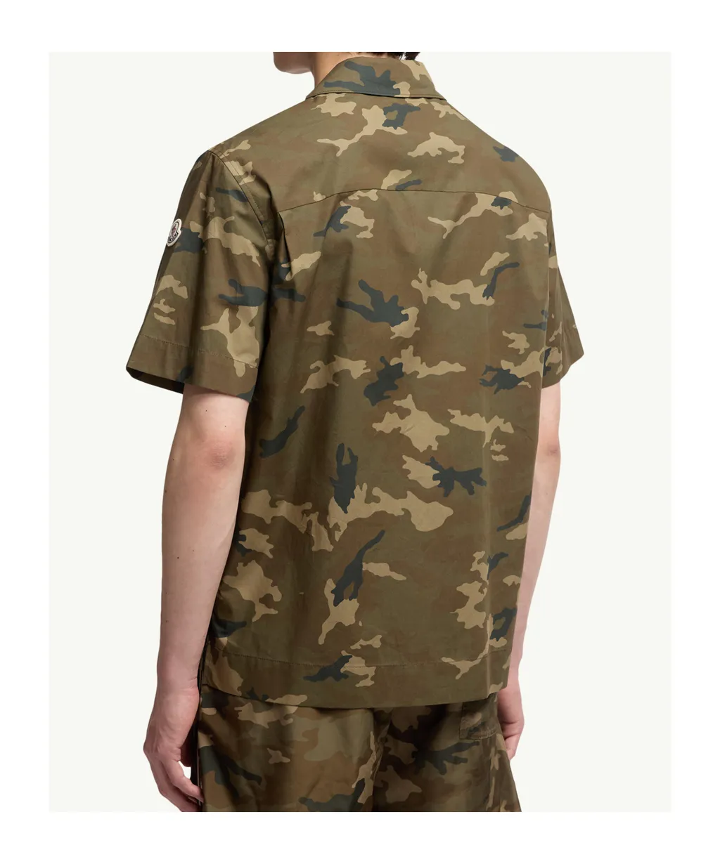 Printed Cotton Short Sleeve Shirt
